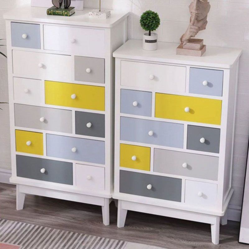 Traditional Storage Chest Solid Wood Storage Chest Dresser for Living Room