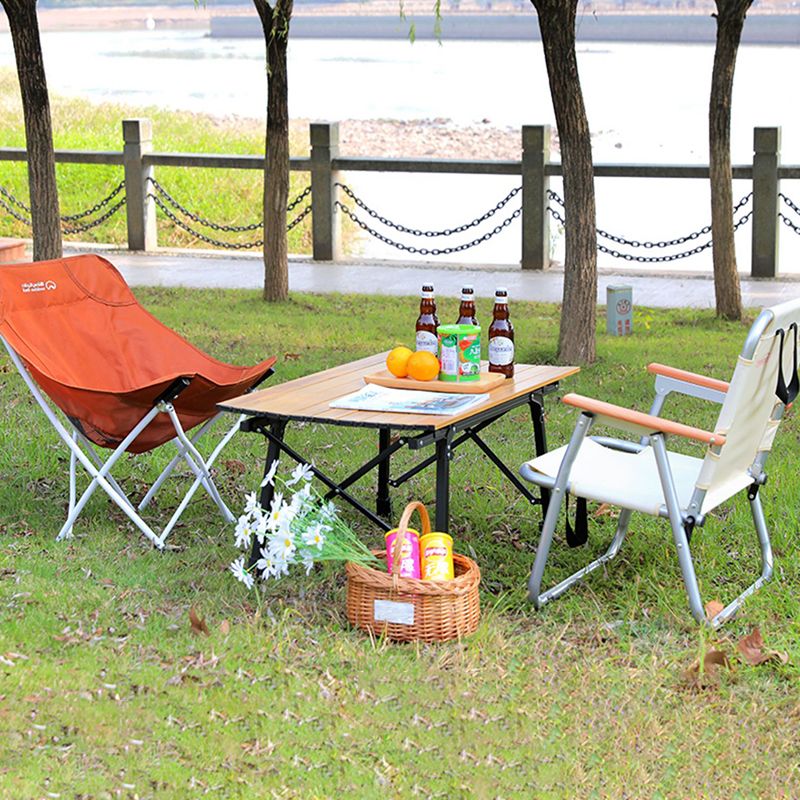 Modern Outdoor Foldable Dining Table Set 1/3/5 Pcs Metal Patio Set