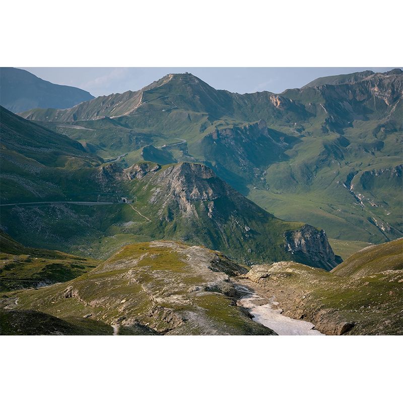 Horizontal Photography Mountain Mural Environment Friendly Wallpaper for Home