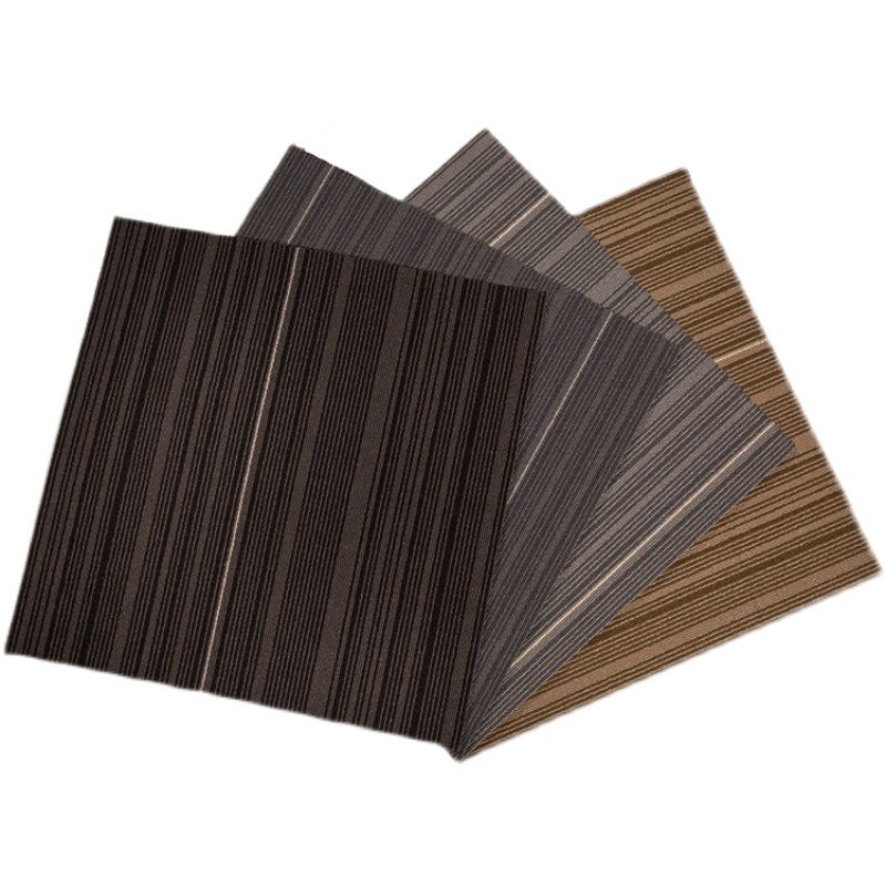Modern Carpet Floor Tile Adhesive Tabs Level Loop Odor Resistant Carpet Tiles