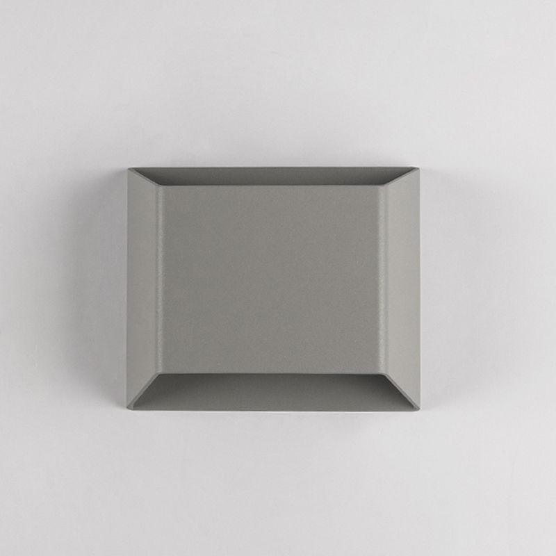 Grey Aluminum LED 1 - Light Wall Fixture Square Wall Mounted Lighting