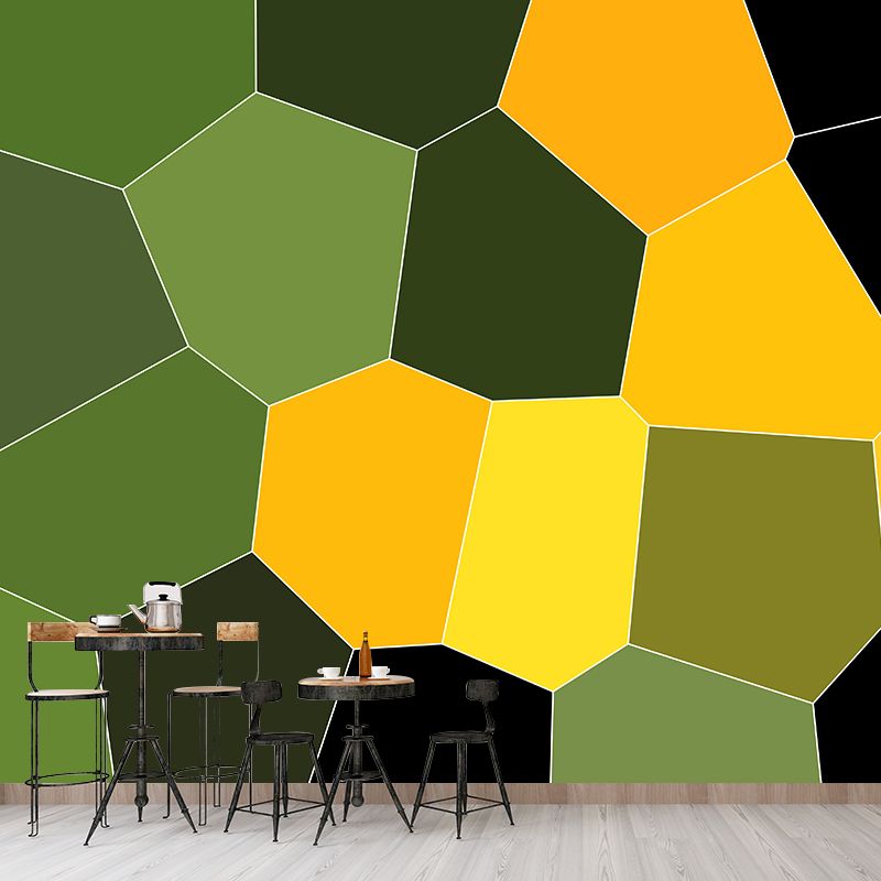 Mosaic Geometry Murals for Living Room Bedroom Dining Room, Waterproofing