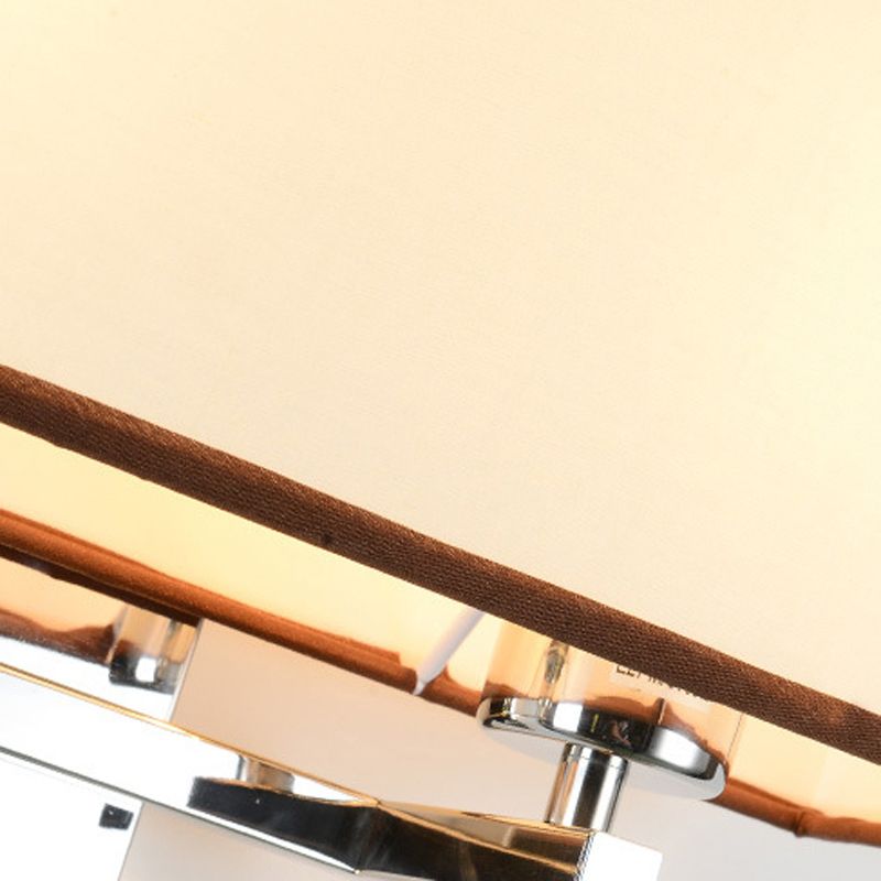 Fabric Geometric Wall Light Fixture Modern Wall Lighting for Bedroom