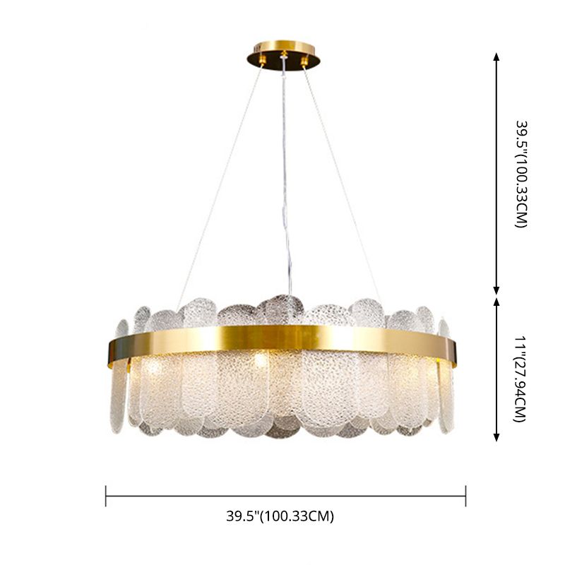 Simplicidad moderna Tambre de tambor lámpara de estar de múltiples luces múltiples accesorio de iluminación de sala de estar