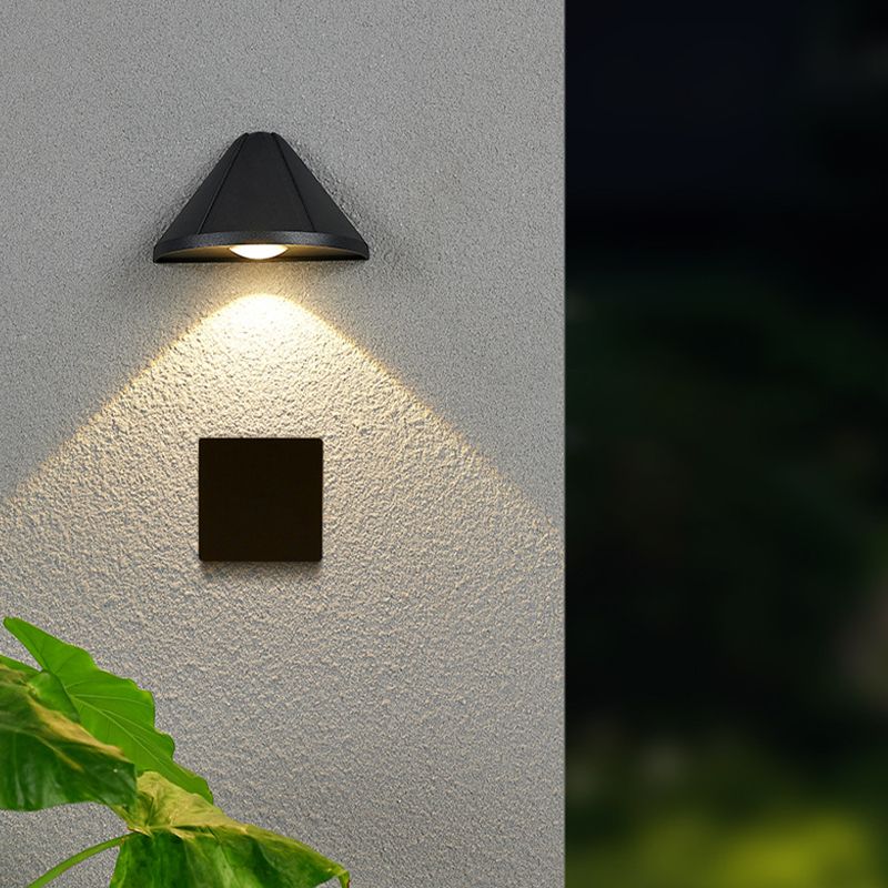 Single Modernism White/Black Wall Mounted Sconce Statement LED Wall Light