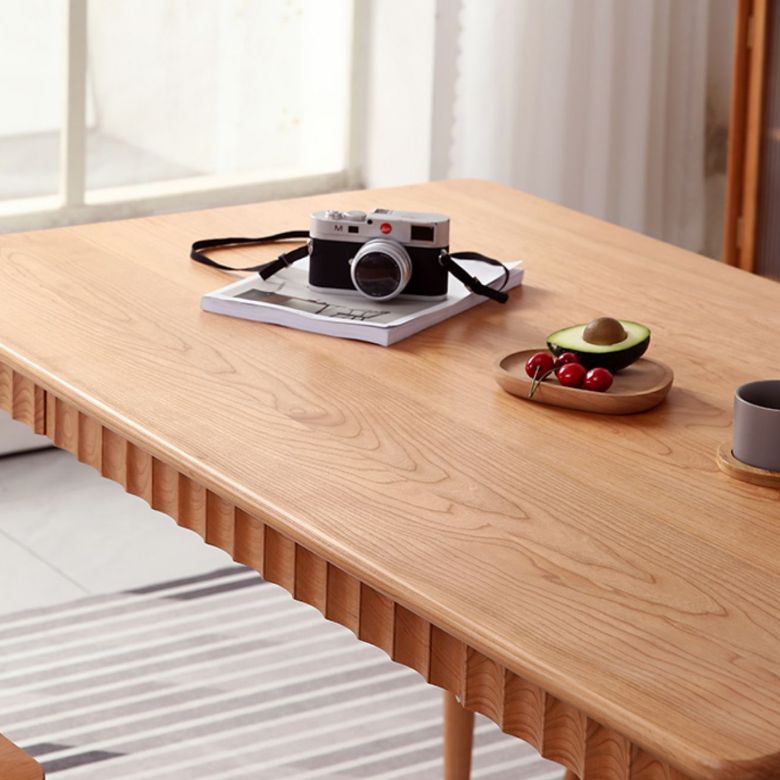 1/4/5 Pieces Dining Room Furniture Set Solid Wood Table and Bench Set