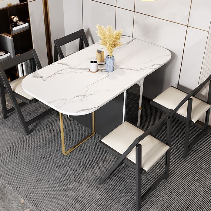 Rechthoekige 29-inch eettafel, eigentijdse eetkamercollectie met neerklapbaar blad