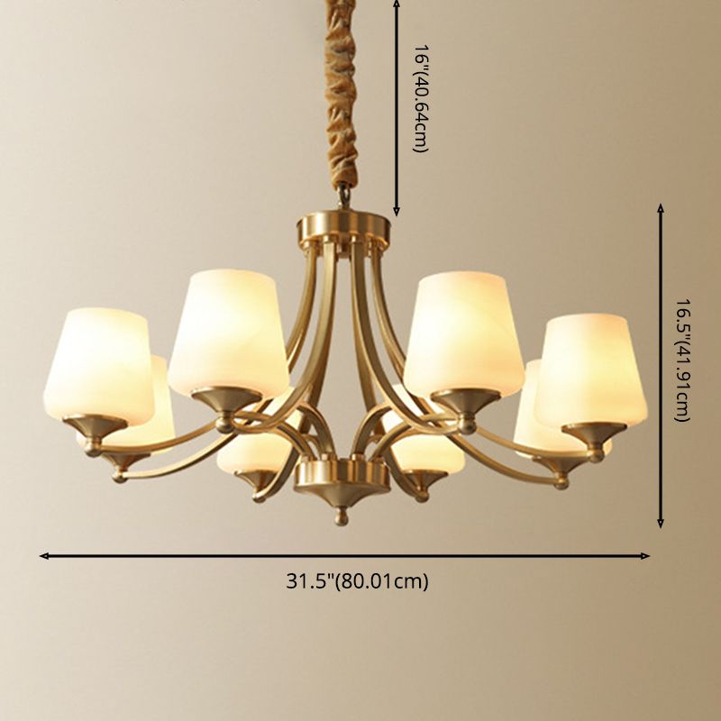 Starburst Frosted Glass Chandelier Pendant Light Antique Living Room Chandelier Lighting