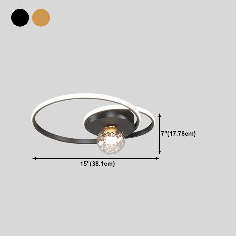 Modern Style Linear Shape Ceiling Fixtures Metal 3 Light Flush Ceiling Light Fixtures