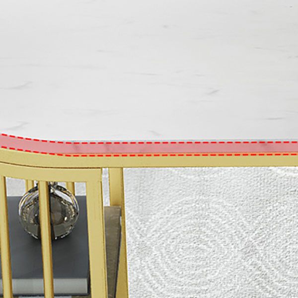 1/3 Pieces Luxurious Irregular Shape Pub Table Set Artificial Marble Top Table Set