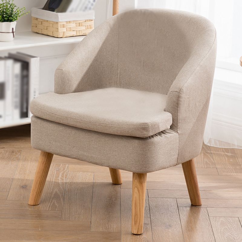 22.04"W*22.04"D Recessed Arms Chair with Basic Four Legs with Tight Back