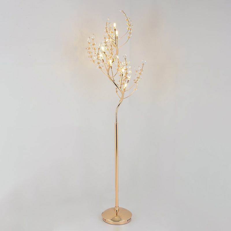 Schnitt Kristallbaum stehende helle postmoderne Wohnzimmer LED STPEN AP LELLING IN GOLD