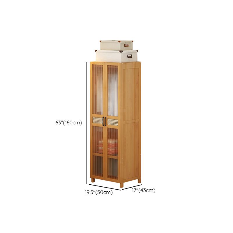 Modern Style Wardrobe Cabinet Wood Wardrobe Armoire with Shelves