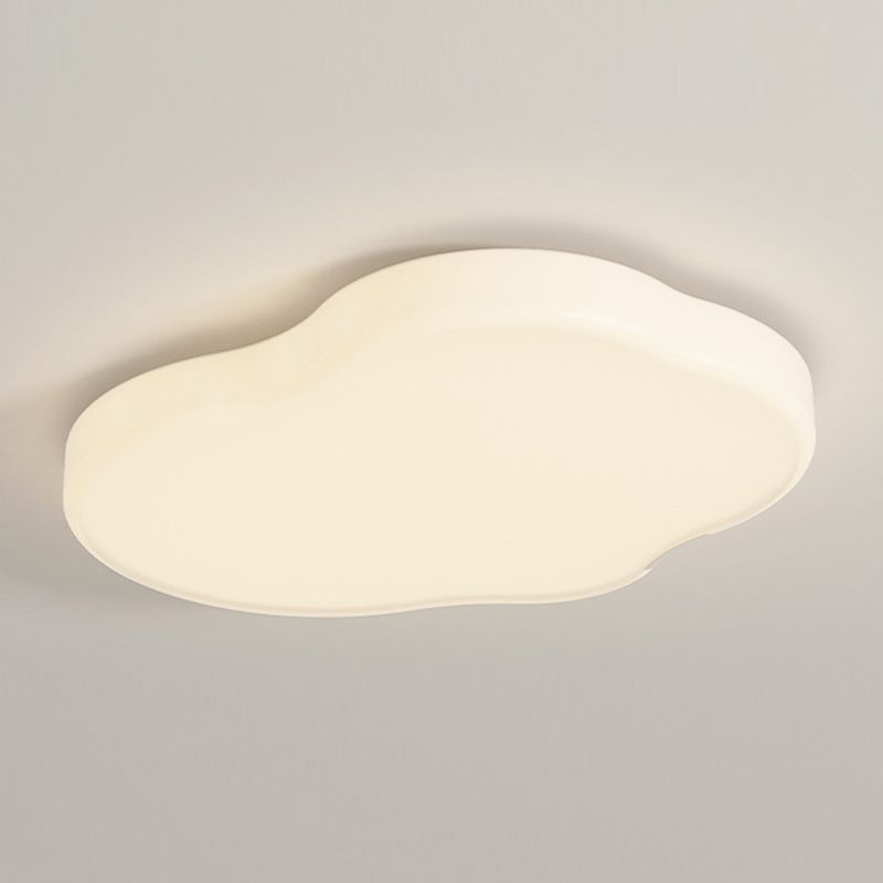 Contemporary Flush Mount Ceiling Light White Flush Lighting for Living Room