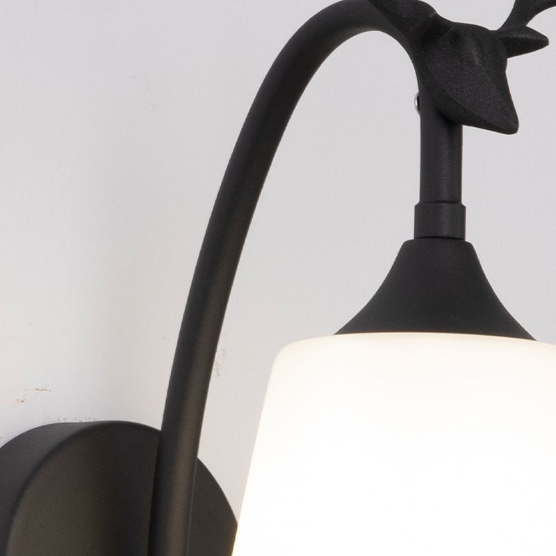 Contemporary Simple Wall Sconce Antler Wall Mounted Light Fixture for Bedroom