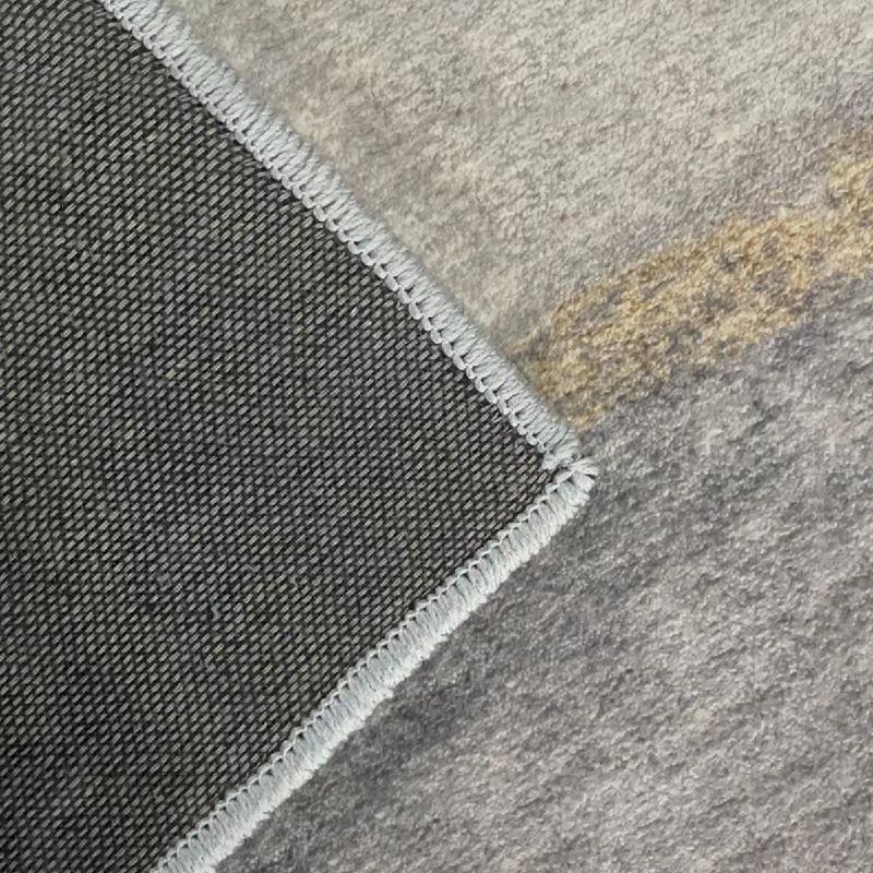 Plaid Rug Modern Carpet Polyester Anti-Slip Backing Rug for Living Room