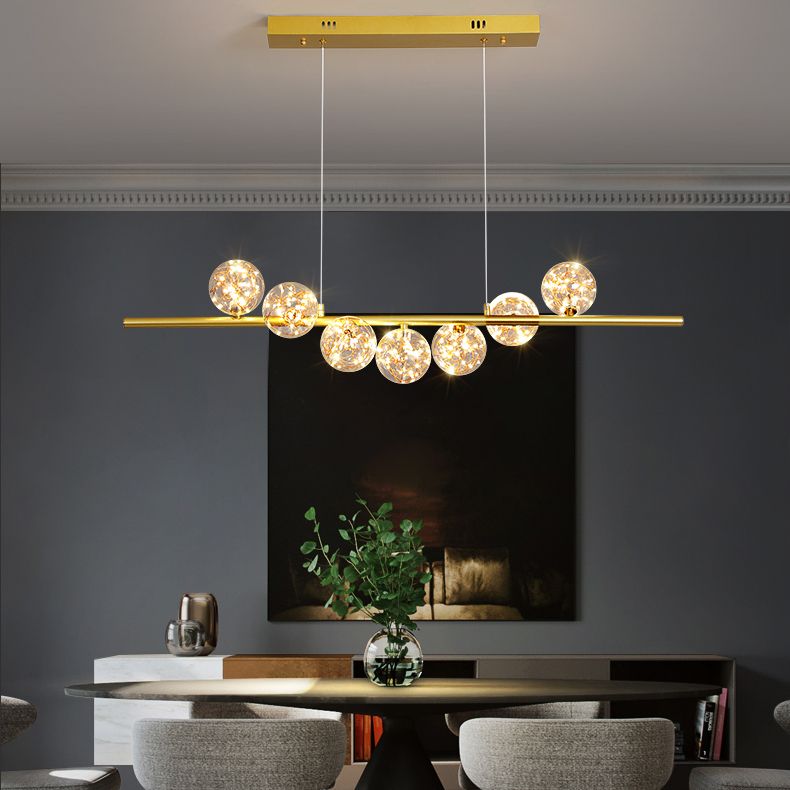 Modern Globe Island Chandelier Lights Glass Chandelier Lighting Fixtures