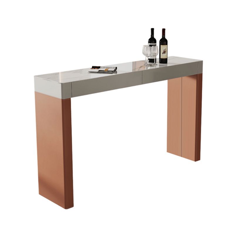 Orange Bar Stool and Table Set Contemporary 1/2/3 Pieces Bar Table Set