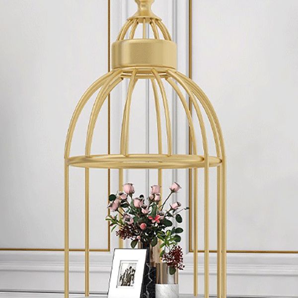 Modern Indoor Geometric Bookshelf Metal Frame Manufactured Wood Shelf Bookcase