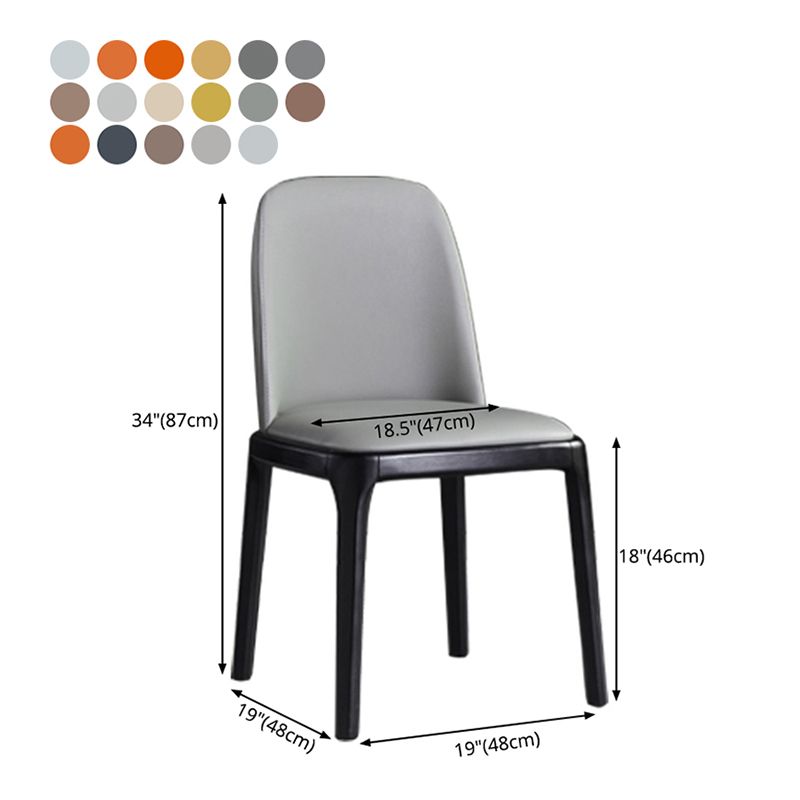Silla auxiliar industrial tapizada para el hogar, silla de comedor Parsons con acabado mate (juego de 2)