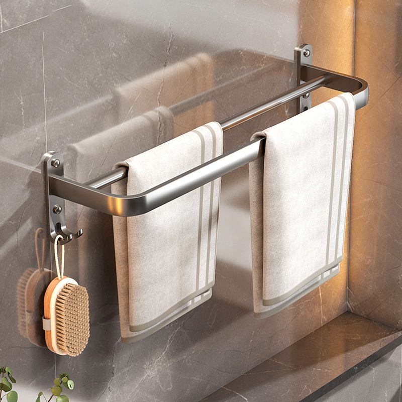 Modern Bathroom Hardware Set Grey Metal Bathroom Accessory Kit Anti-corrosion