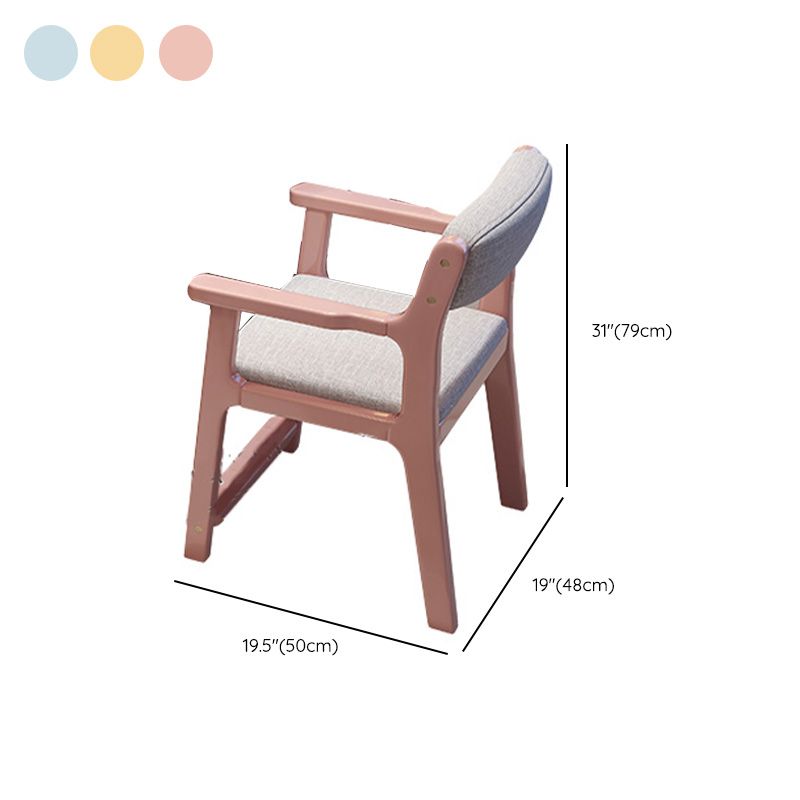 Adjustable Kids Desks and Chair Set with Hutch 2 Drawers Solid Wood Child Writing Desks