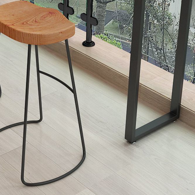 Modern 1/4 Pieces Bar Table Set Rectangle Pine Wood Counter Table with Stools for Balcony