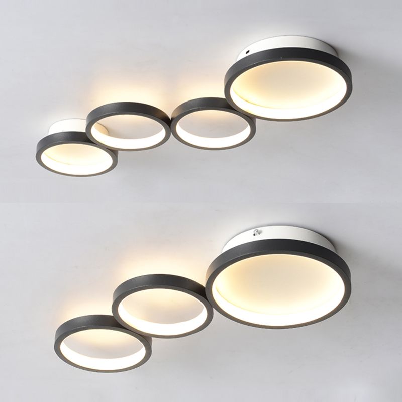 Modern Flush Mount Ceiling Light Aluminum LED Ceiling Light for Living Room