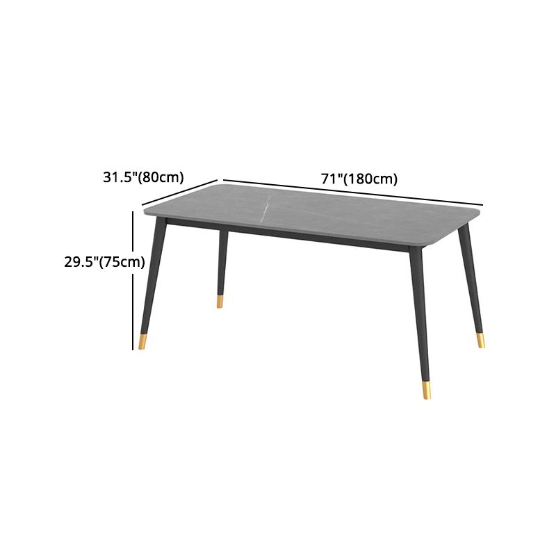 Nordic Style 1/5/7 Pieces Dining Set with Gray Top Kitchen Table Set for Dining Room