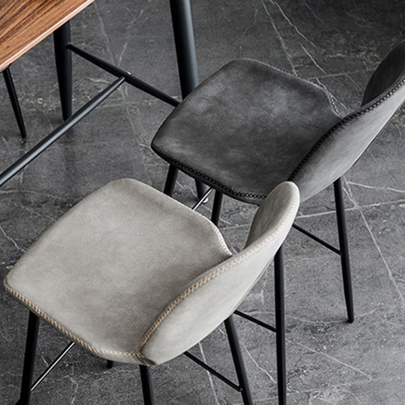 Zeitgenössischer Barhocker aus Kunstleder, 41,5 Zoll, Barhocker für den Innenbereich (2er-Set)