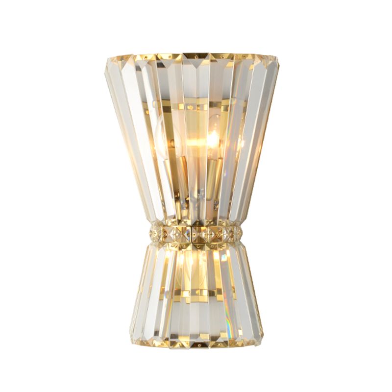 Geometric Shape Crystal Wall Light Modern 2 Lights Wall Light Sconce