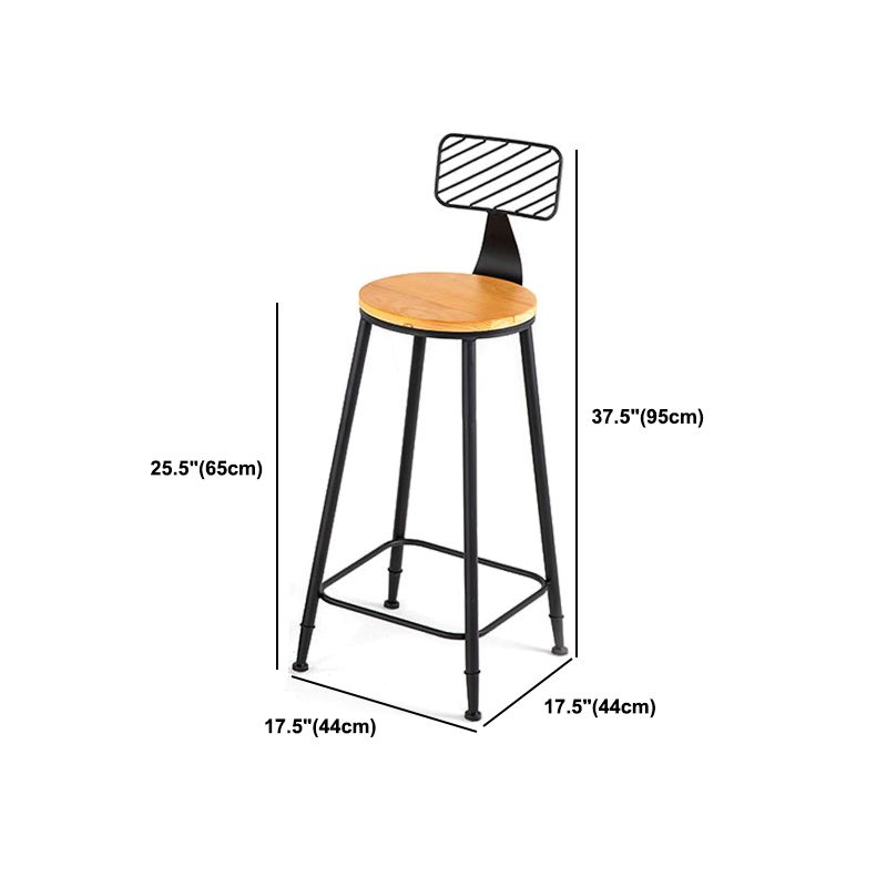 Industrial Style 1/2/3 Pieces Solid Wood Bar Table Set Round Counter Set
