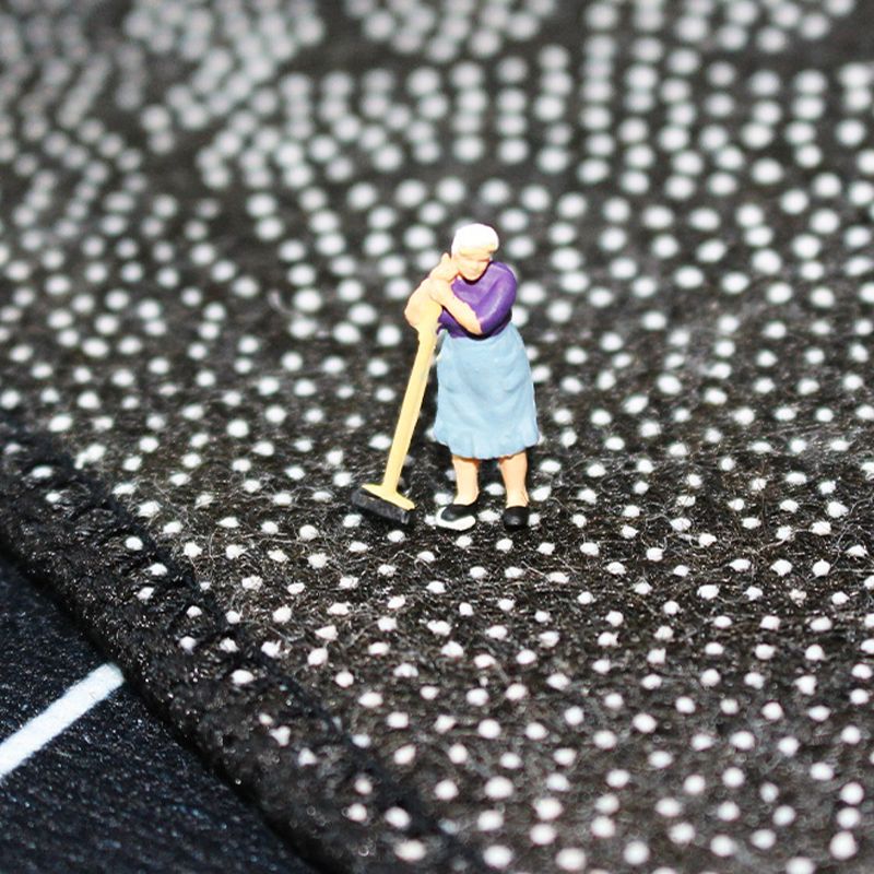 Modern Striped Rug Polyester Brown Rug Tear Resistant Rug for Drawing Room