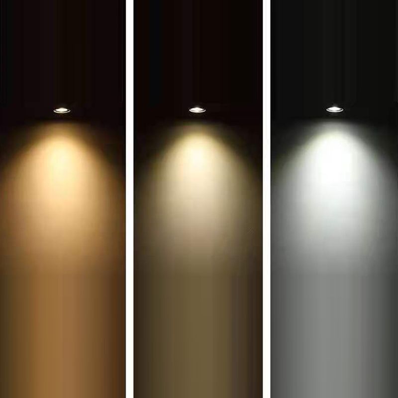 Cilindrische, halfverzonken plafondarmatuur Eenvoudig LED-metaal, halfverzonken plafondmontagelamp