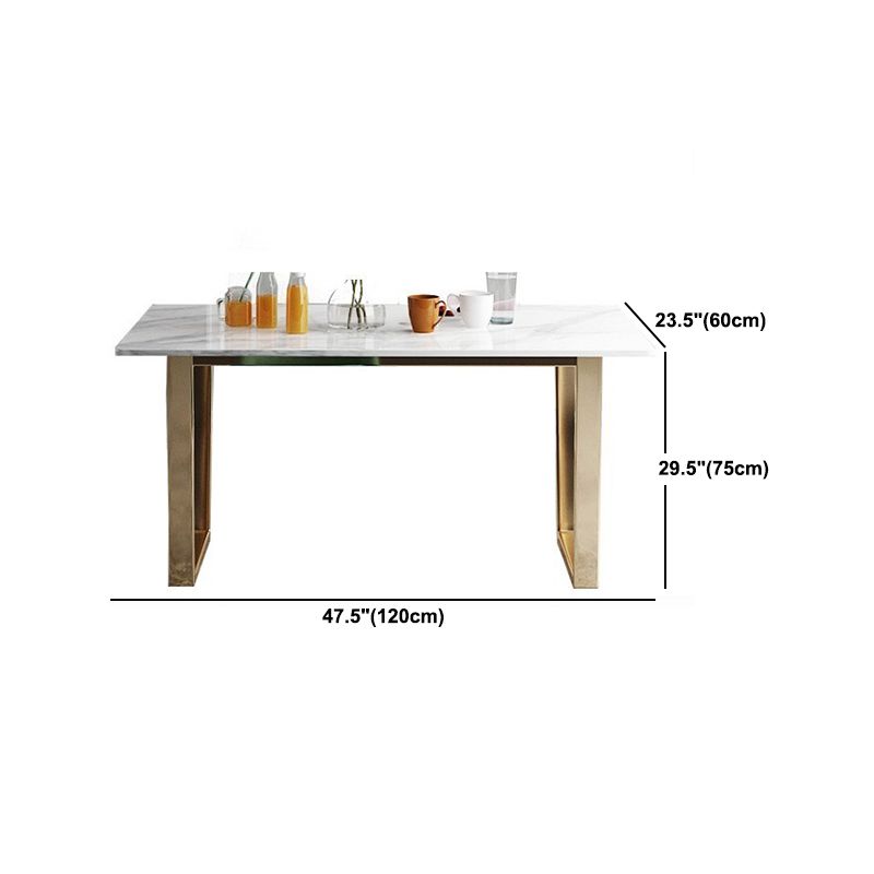 Nordic 1/2/5/7 Pieces Dining Set Rectangle Stone Dining Table for Dining Room