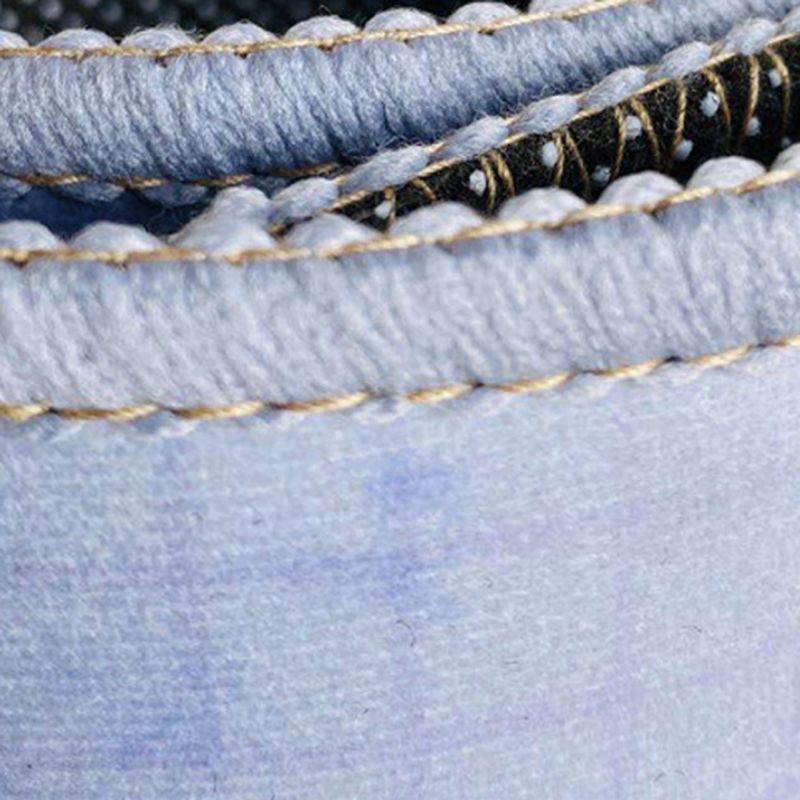 Blue Graphic Carpet Polyester Nordic Carpet Non-Slip Backing Carpet for Home Decoration