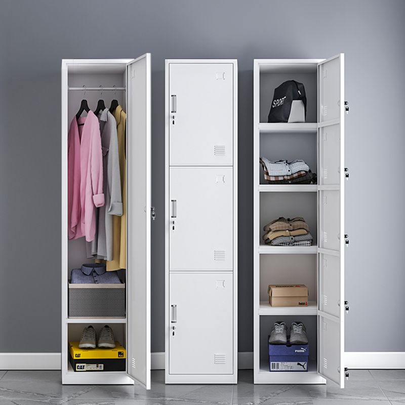 Contemporary Steel Wardrobe Armoire Hinged Wardrobe Cabinet for Bedroom
