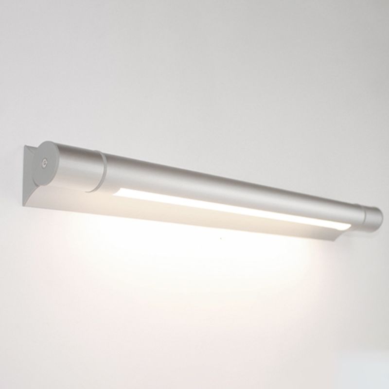 MODERNO SPROGNO SILVER SPECCHIO LUCE LED VAITY LEDITÀ LA VANITÀ con tonalità di plastica per il bagno