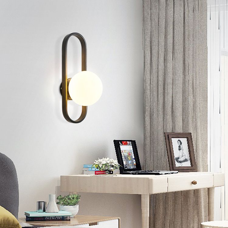 Lampada a parete in vetro a sfera di vetro di semplicità Nordica Design del corridoio del corridoio Aisle Lighting Freessing