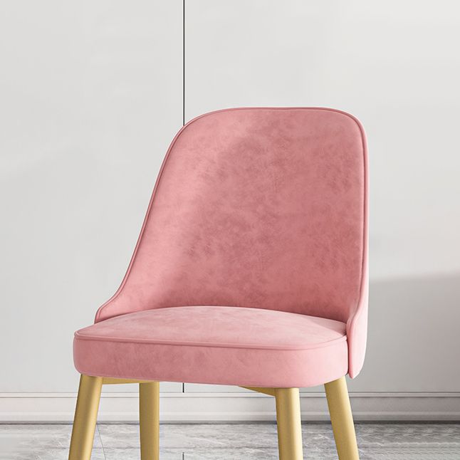 Chaise de salle à manger à dossier solide mental moderne, chaise de cuisine dorée à manger