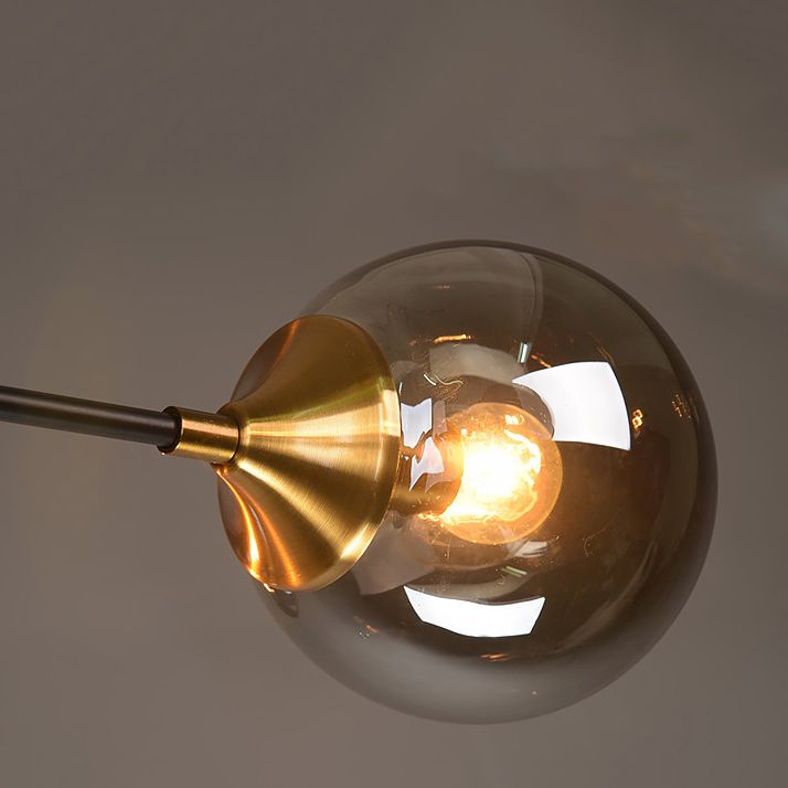 Eigentijdse bol spoeling licht armatuur glas spoelbevestiging plafondlicht in goud