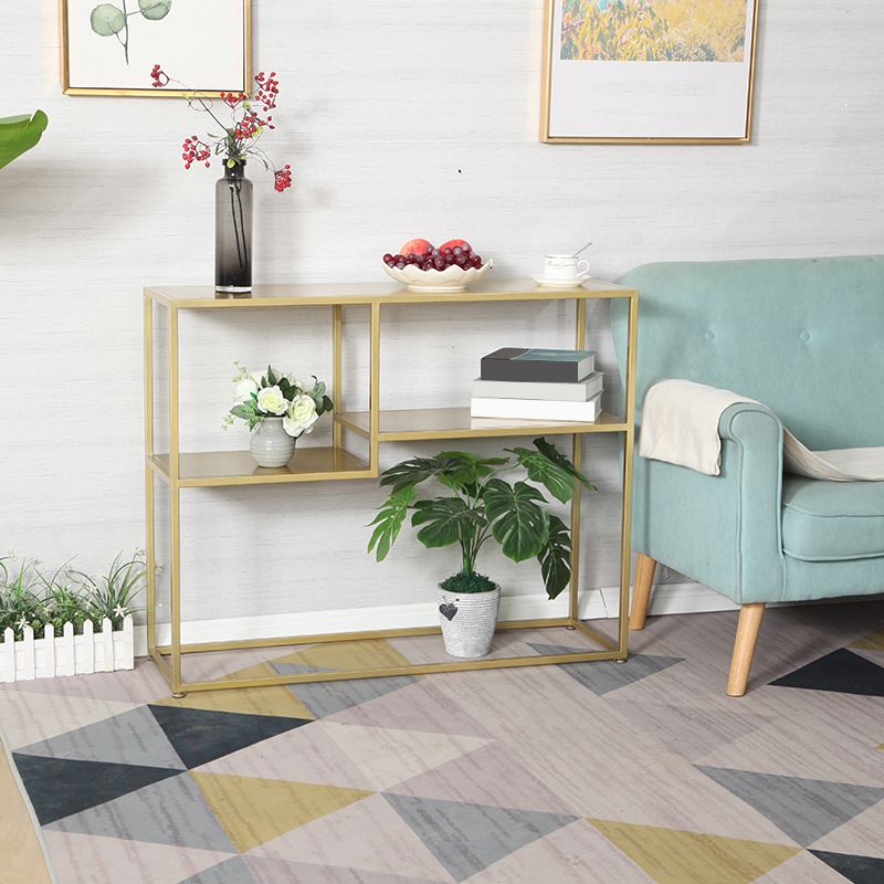 9.84" W Contemporary Console Accent Table Antique Finish Console Sofa Table