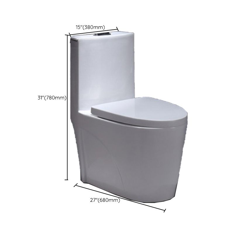 Porcelain Modern Toilet Floor Mounted One Piece Toilet Bowl Toilet