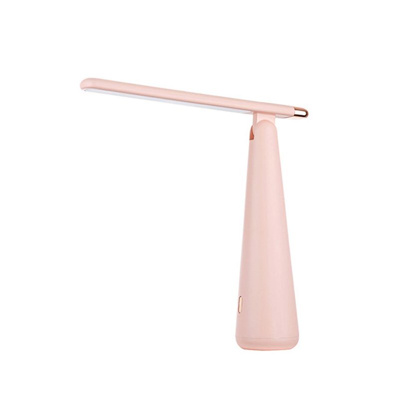 Tapered Collapsible LED Table Lamp Nordic Macaroon Style Dimmable Nightstand Light