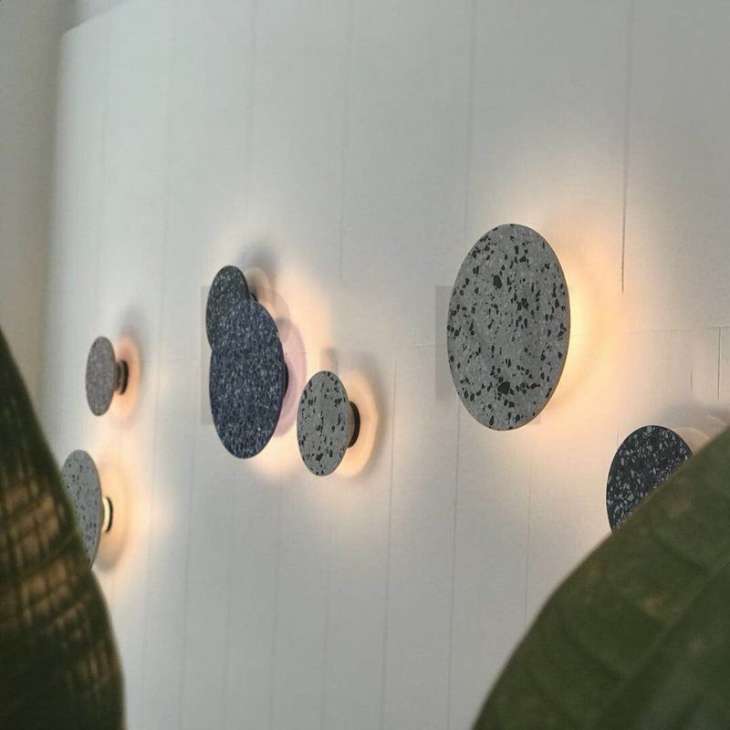 Stone Wall Mount Light Modern Style LED Wall Light for Living Room