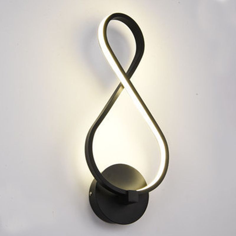 Einzigartiger Schatten 1-Licht Wandleuchte moderne Metallmontage Leuchte Metallmontage
