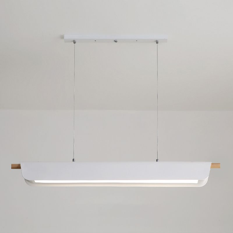 1 Light Geometric Island Lighting Modernism Metal Island Light Fixture for Dining Room