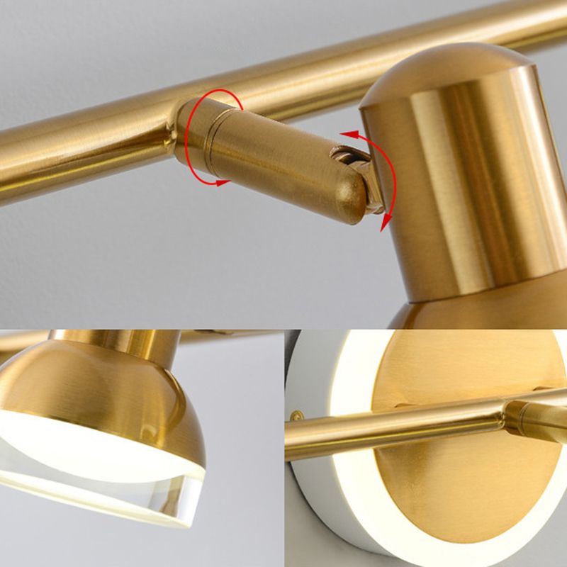 Traditional Simplicity Bell Vanity Sconce Lights Acrylic Wall Mount Light Fixture for Bathroom