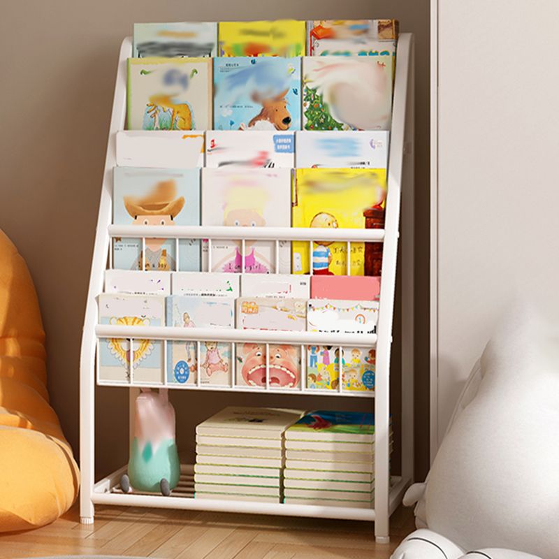 Metal Closed Back Ladder Bookshelf Shelves Included Bookcase