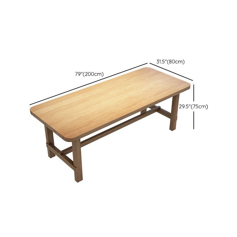 Kitchen Solid Wood Furniture 1/5 Pieces Standard Height Casual Dining Room Table Set